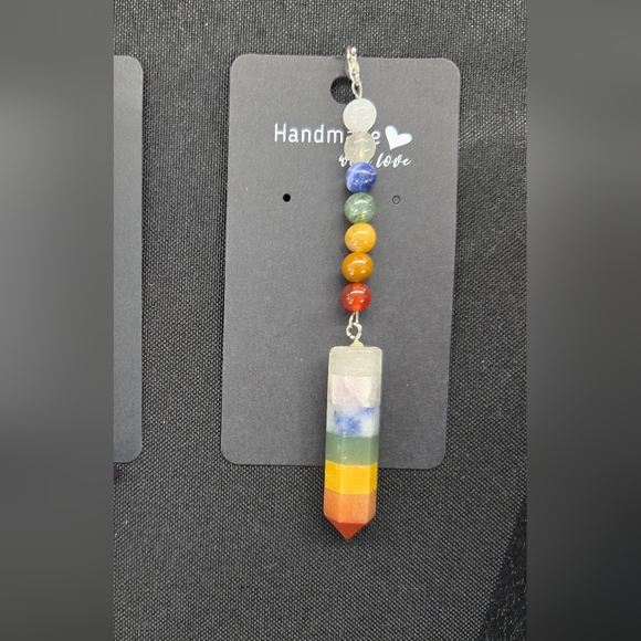 Accessories - Handmade Chakra Pendant Keychain/Accessory Clip